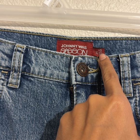 Johnny Was Sasson High Rise Mademoiselle Wide Leg Jeans - Picture 4 of 5